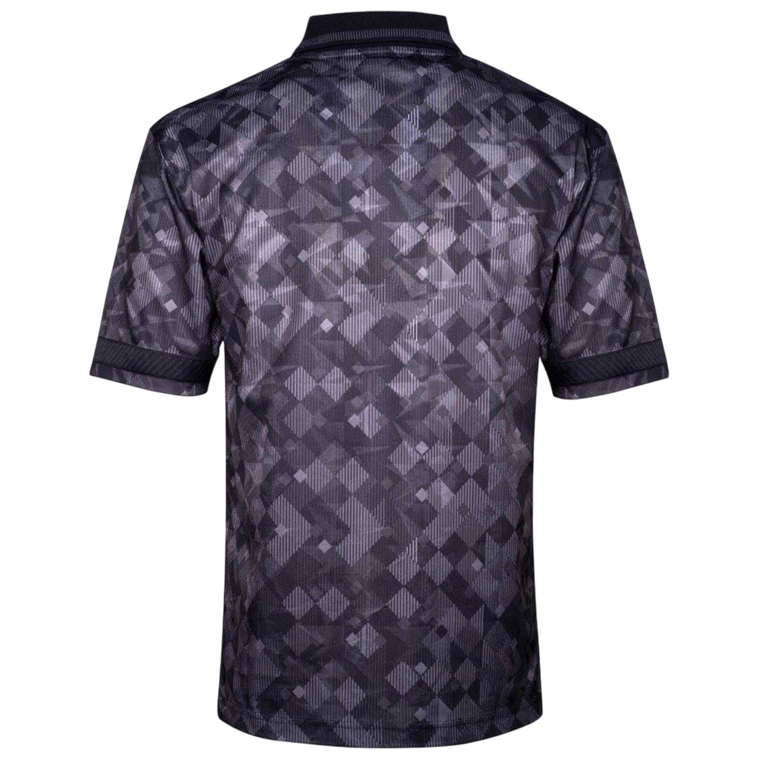 Black - Back - Score Draw Mens 1990 Black Out England FA Football Shirt