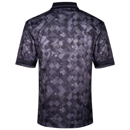 Black - Back - Score Draw Mens 1990 Black Out England FA Football Shirt