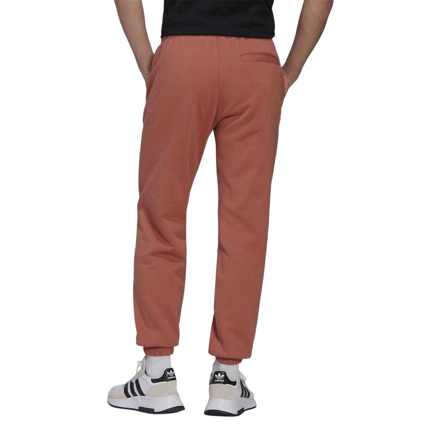 Brown - Back - Adidas Mens Straight Leg Regular Sweatpants
