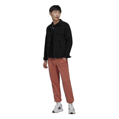 Brown - Side - Adidas Mens Straight Leg Regular Sweatpants