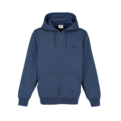 Steel Blue - Front - Slazenger Mens Polycotton Full Zip Hoodie