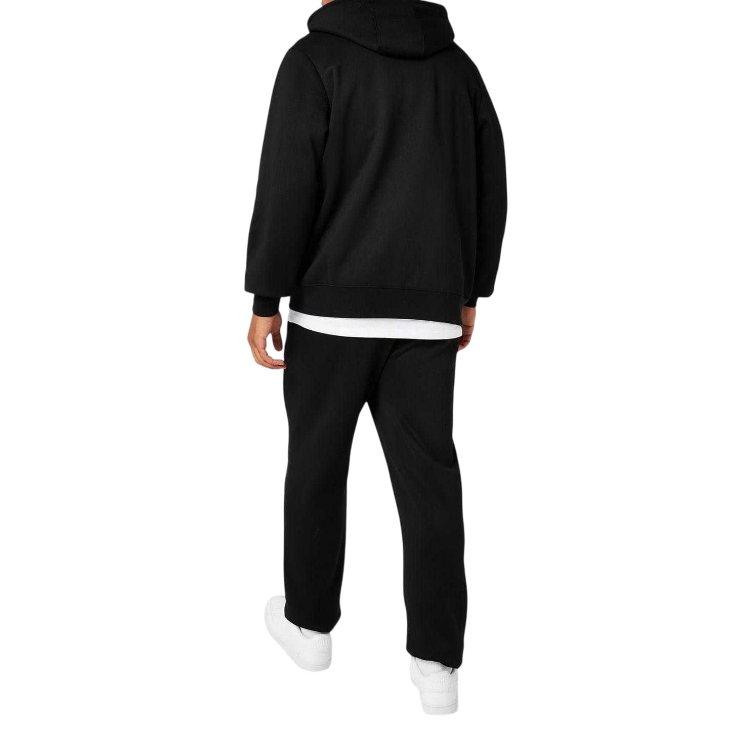 Black - Back - Slazenger Mens Fleece Hoodie