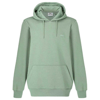 Sage - Front - Slazenger Mens Fleece Hoodie