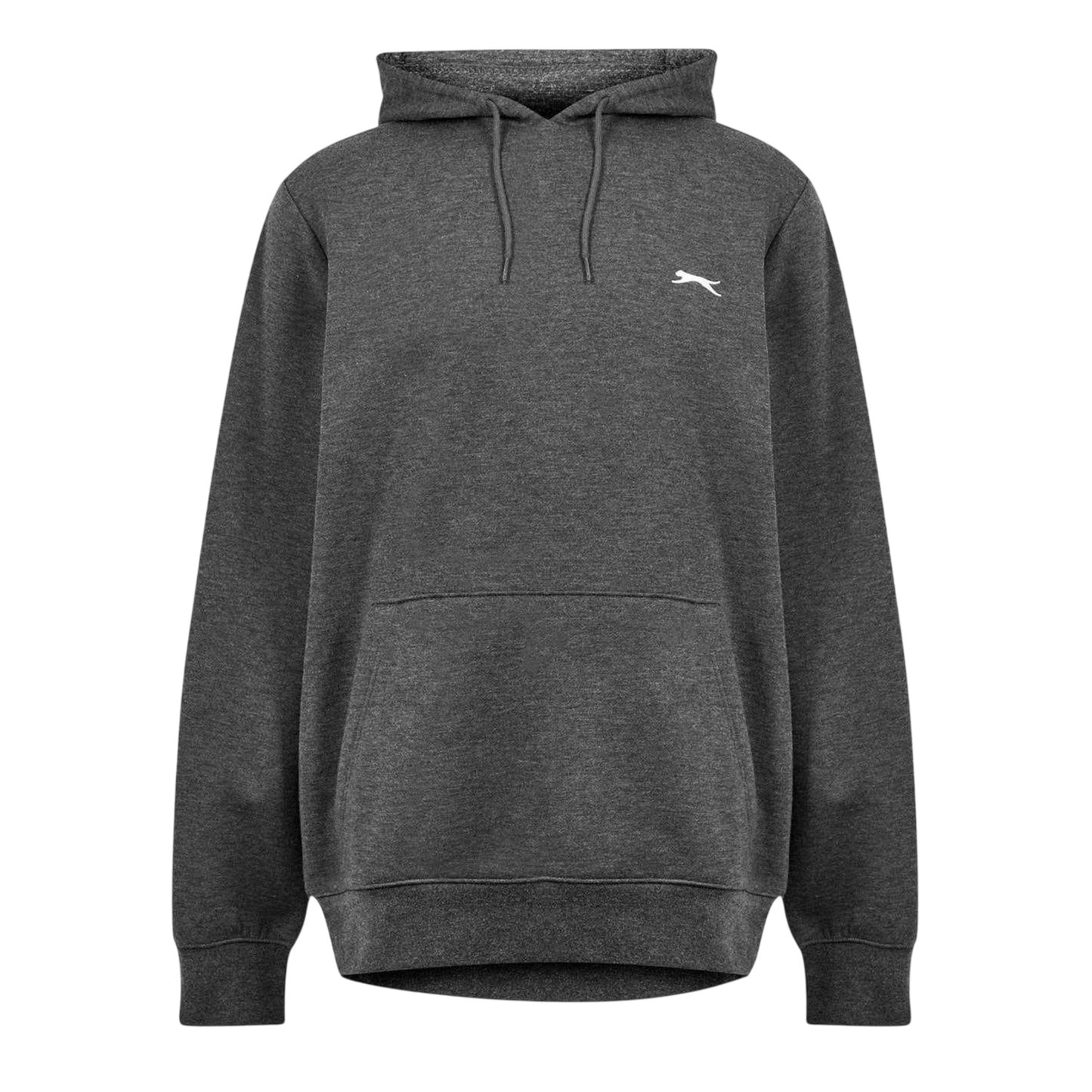 Charcoal Marl - Front - Slazenger Mens Fleece Hoodie