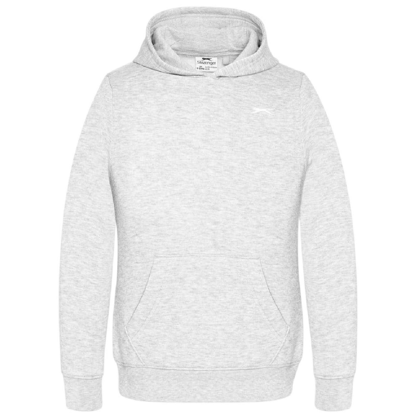 Grey Marl - Front - Slazenger Mens Fleece Hoodie