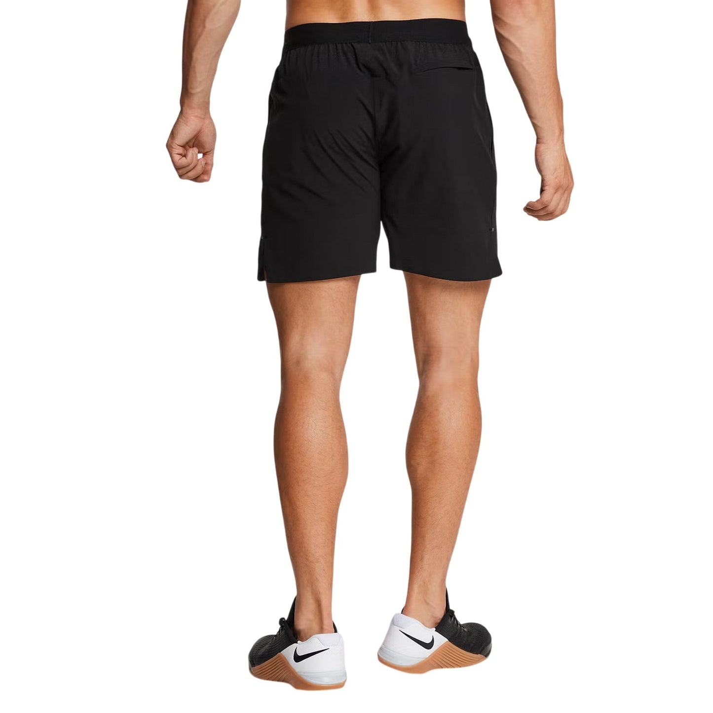 Black - Back - MyProtien Mens Logo Running Shorts