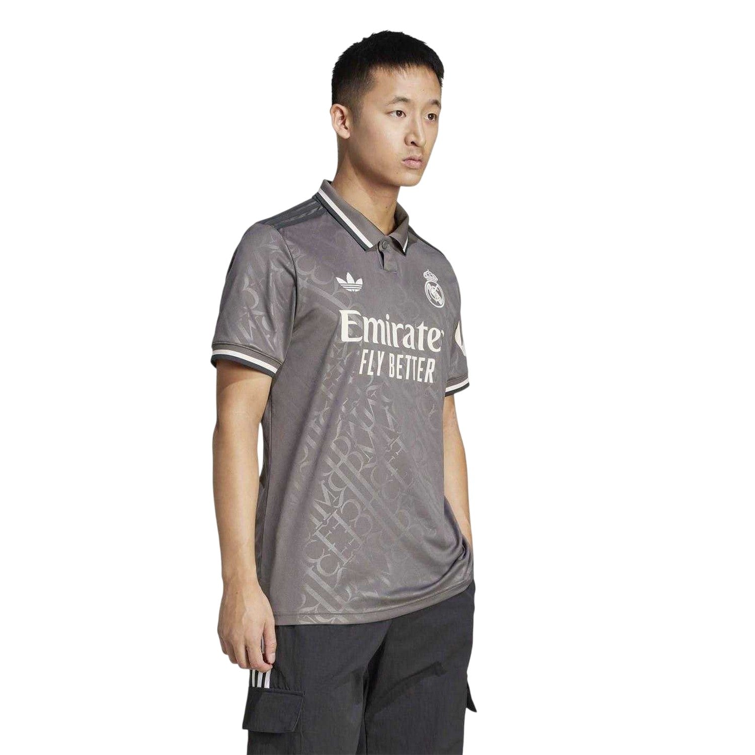 Charcoal - Side - Adidas Mens 24-25 Real Madrid CF Third Jersey