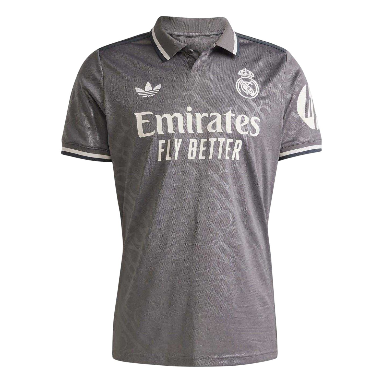 Charcoal - Front - Adidas Mens 24-25 Real Madrid CF Third Jersey
