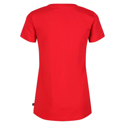 Red - Back - Regatta Womens-Ladies Filandra VI Text Coolweave T-Shirt