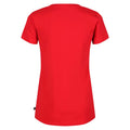 Red - Back - Regatta Womens-Ladies Filandra VI Text Coolweave T-Shirt