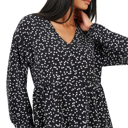 Black-White - Lifestyle - Brave Soul Womens-Ladies Regular Mini Dress