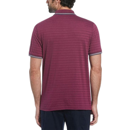 Amaranth - Back - Original Penguin Mens Tipped Regular Polo Shirt