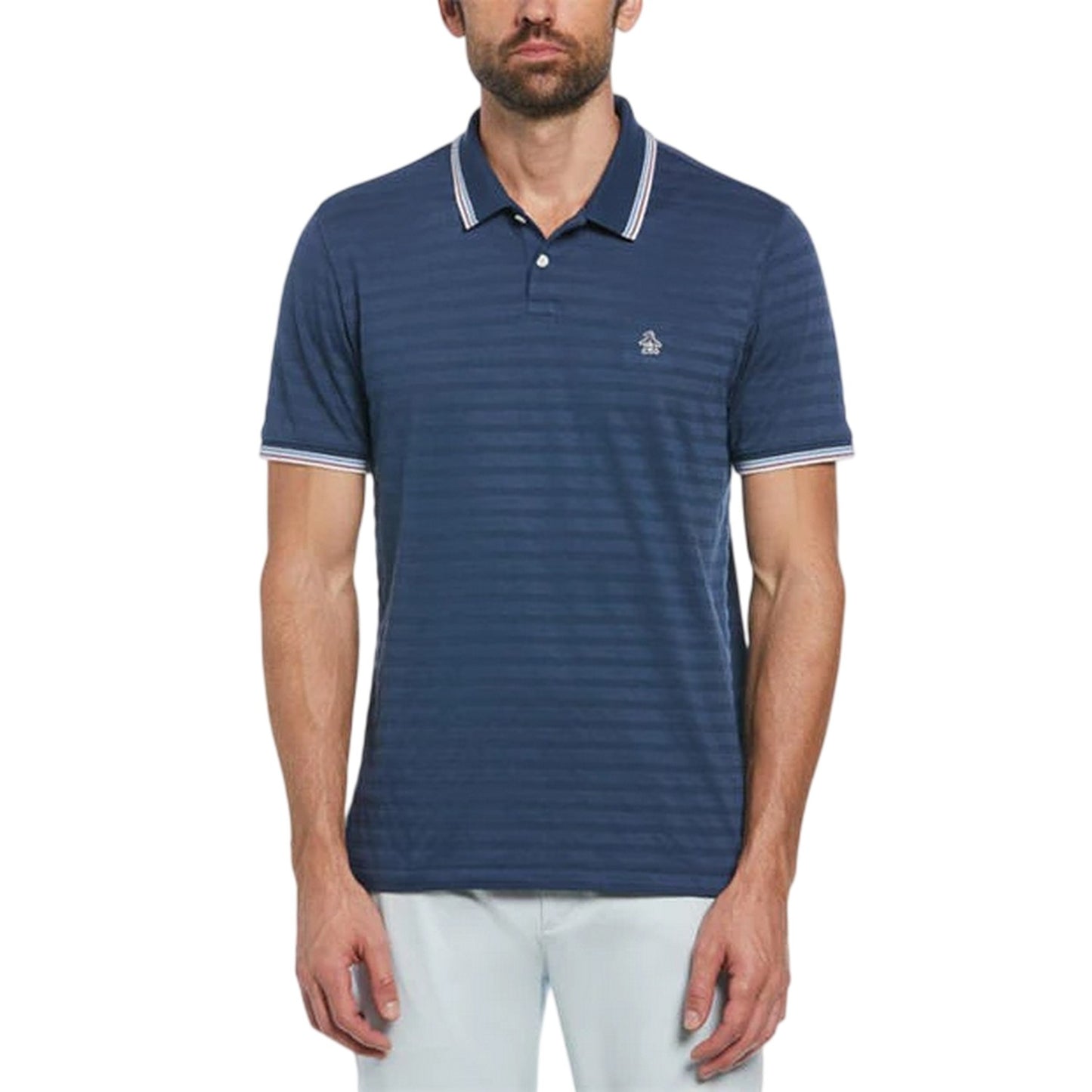 Sargasso Sea - Front - Original Penguin Mens Tipped Regular Polo Shirt