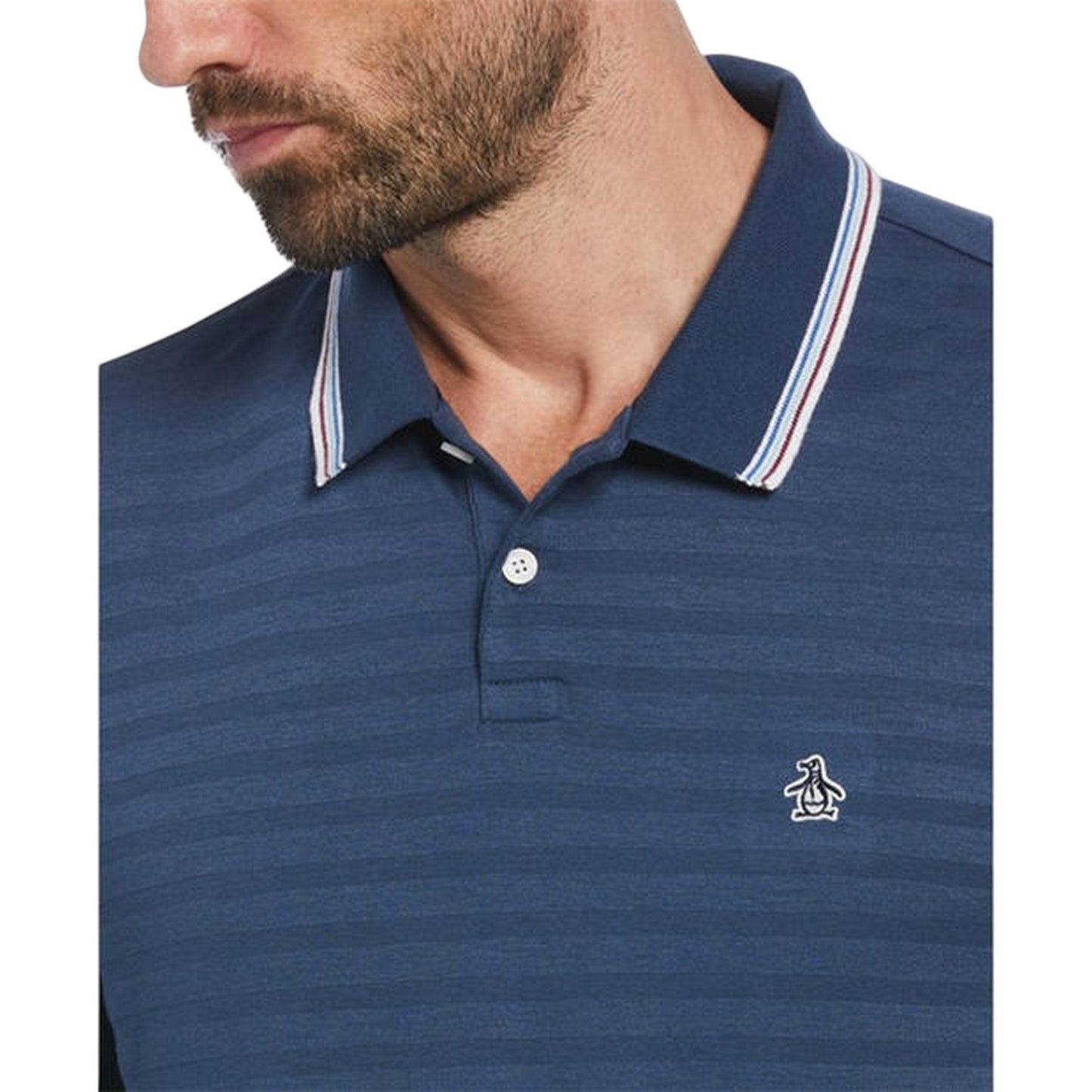 Sargasso Sea - Side - Original Penguin Mens Tipped Regular Polo Shirt
