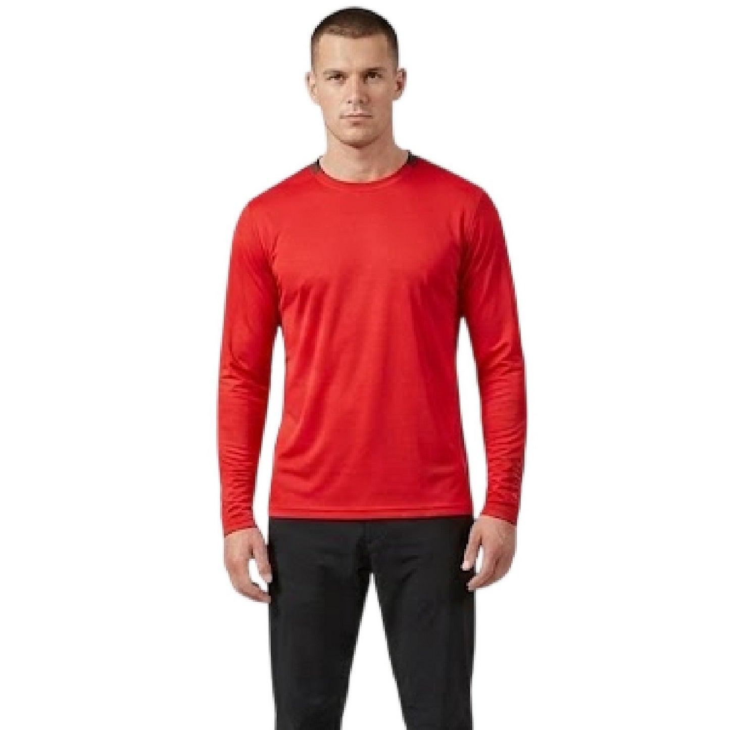 Red - Side - Musto Mens Sunblock Plain Long-Sleeved T-Shirt