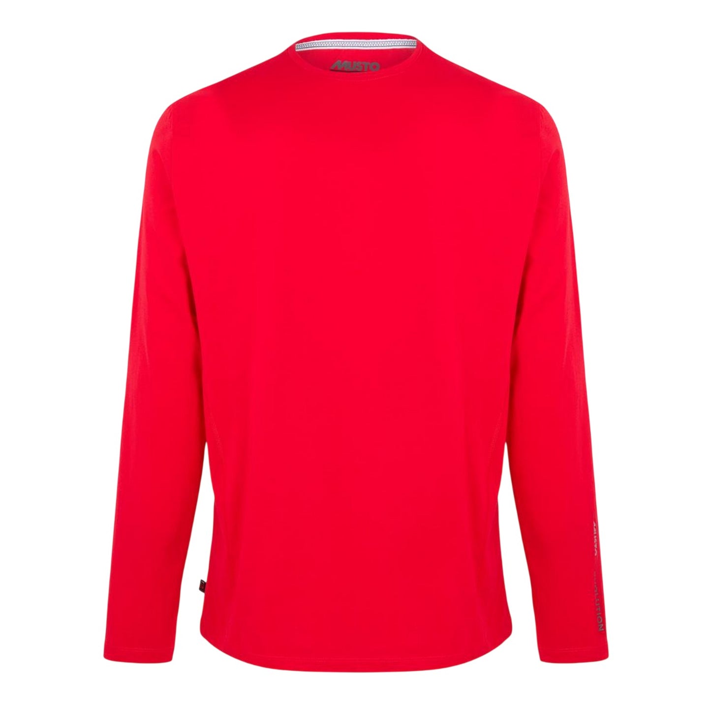 Red - Front - Musto Mens Sunblock Plain Long-Sleeved T-Shirt