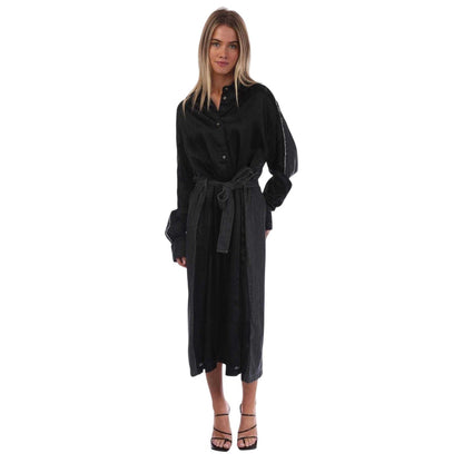 Black Print - Front - Diesel Womens-Ladies D-Paige-Stram Rayon Shirt Dress