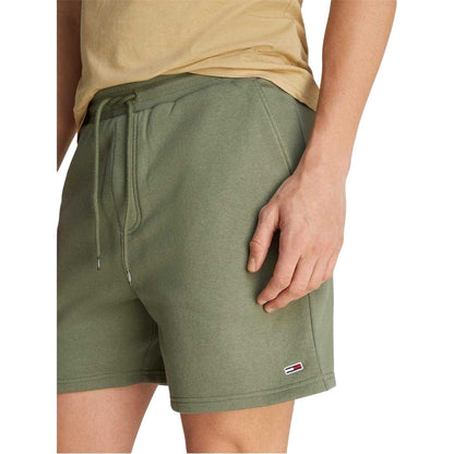 Green - Lifestyle - Tommy Jeans Mens Flagbeach Polycotton Logo Shorts