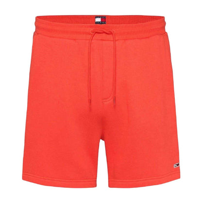 Orange - Front - Tommy Jeans Mens Flagbeach Polycotton Logo Shorts