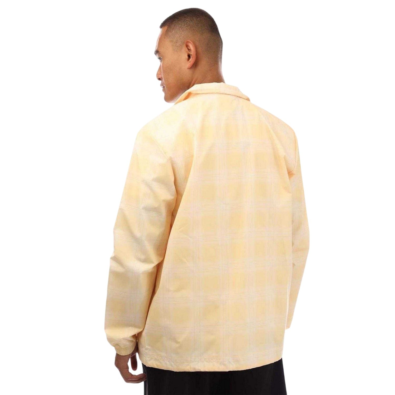 Yellow - Back - Adidas Mens Logo Coach Jacket