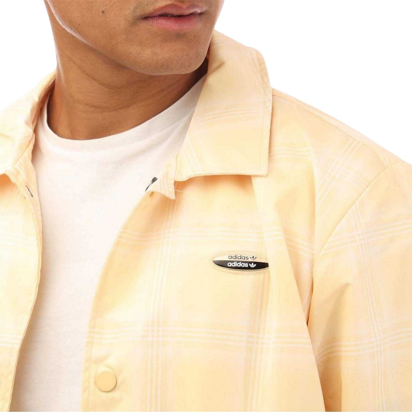 Yellow - Lifestyle - Adidas Mens Logo Coach Jacket