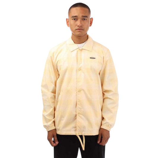 Yellow - Front - Adidas Mens Logo Coach Jacket