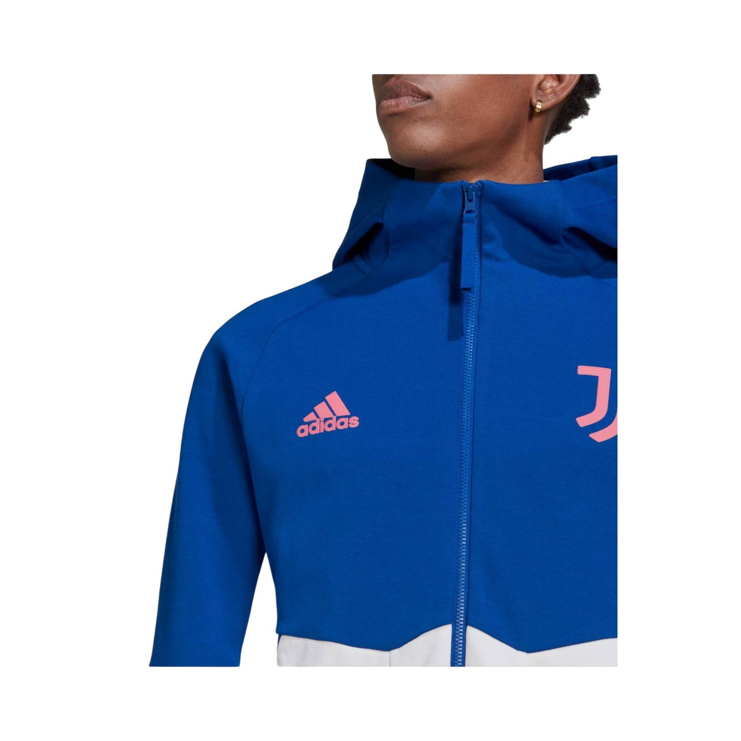 Blue - Side - Adidas Mens 2022-23 Juventus FC Anthem Jacket
