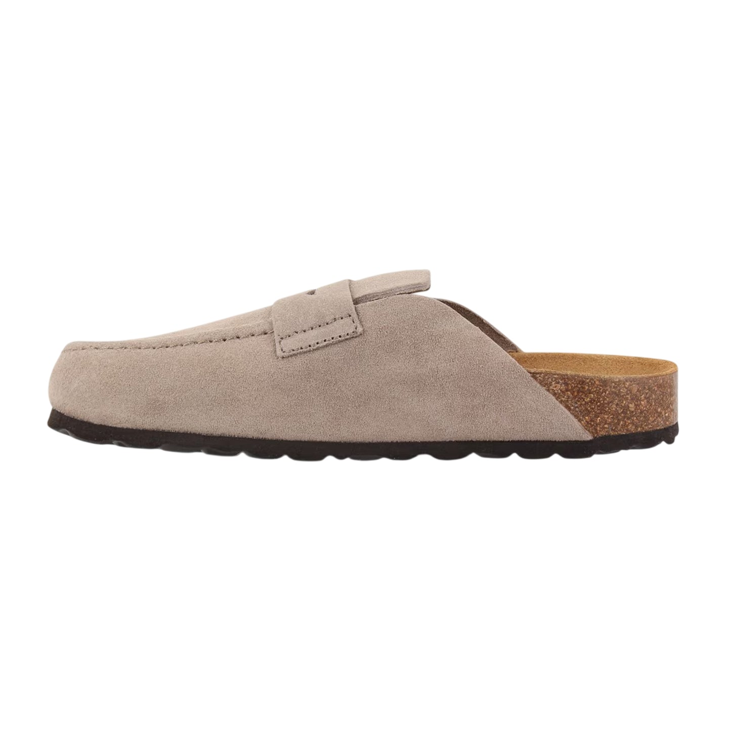 Taupe - Back - Jack Wills Womens-Ladies Shuv Moc Leather Open Back Loafers