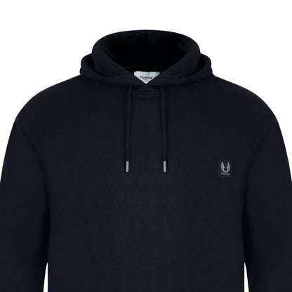 Black - Side - Firetrap Mens Drawstring Hoodie