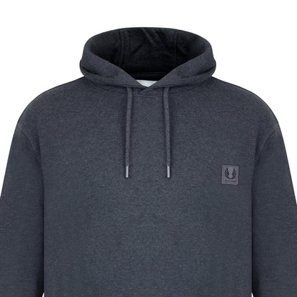 Charcoal Marl - Side - Firetrap Mens Drawstring Hoodie
