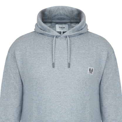 Grey Marl Marl - Side - Firetrap Mens Drawstring Hoodie