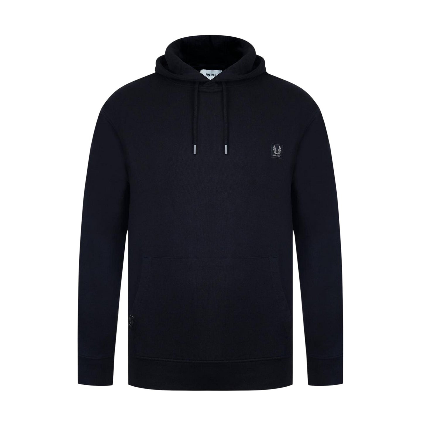 Black - Front - Firetrap Mens Drawstring Hoodie
