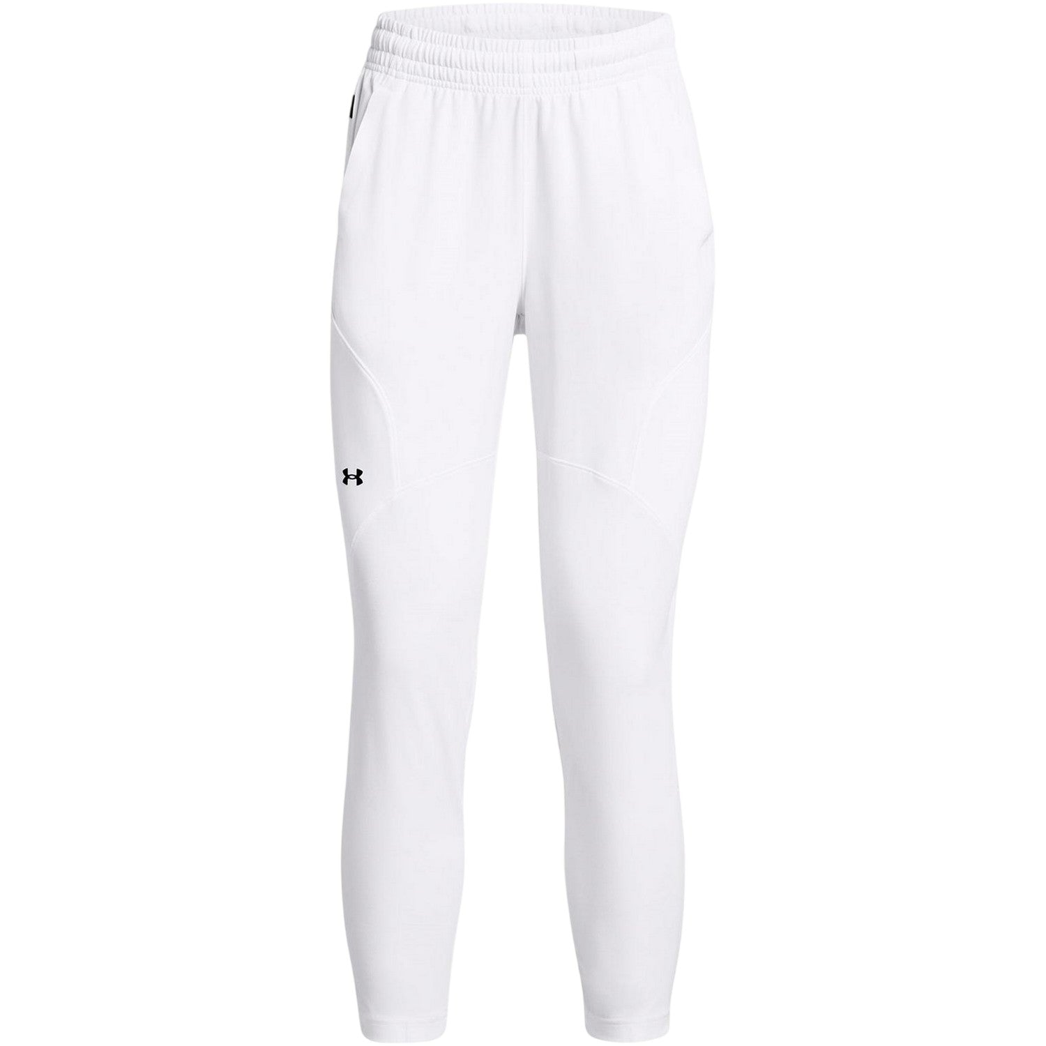 White - Front - Under Armour Womens-Ladies Unstoppable Logo Joggers