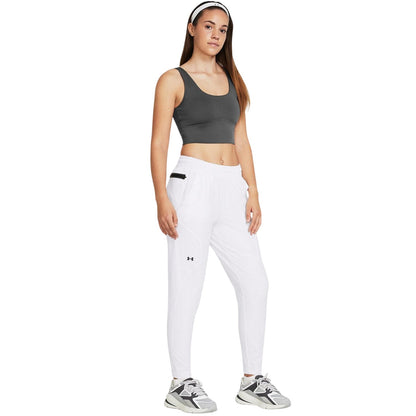 White - Lifestyle - Under Armour Womens-Ladies Unstoppable Logo Joggers