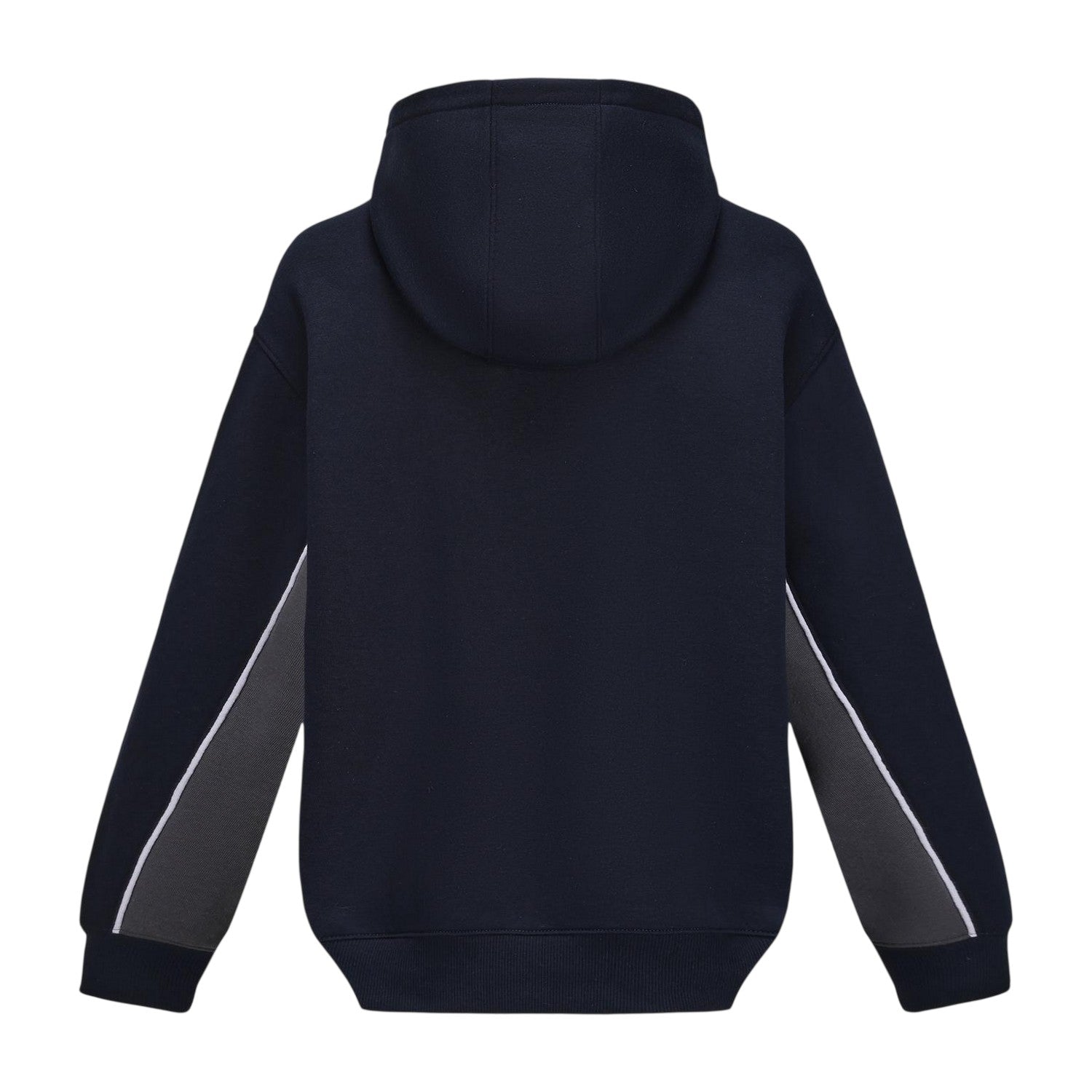 Navy - Back - Slazenger Mens Colour Block Drawstring Hoodie