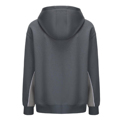 Slate - Back - Slazenger Mens Colour Block Drawstring Hoodie