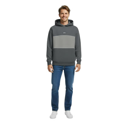 Slate - Lifestyle - Slazenger Mens Colour Block Drawstring Hoodie