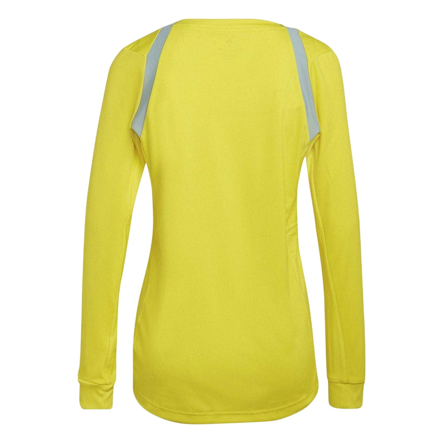 Bright Yellow - Back - Adidas Womens-Ladies 22 Long-Sleeved Referee Jersey