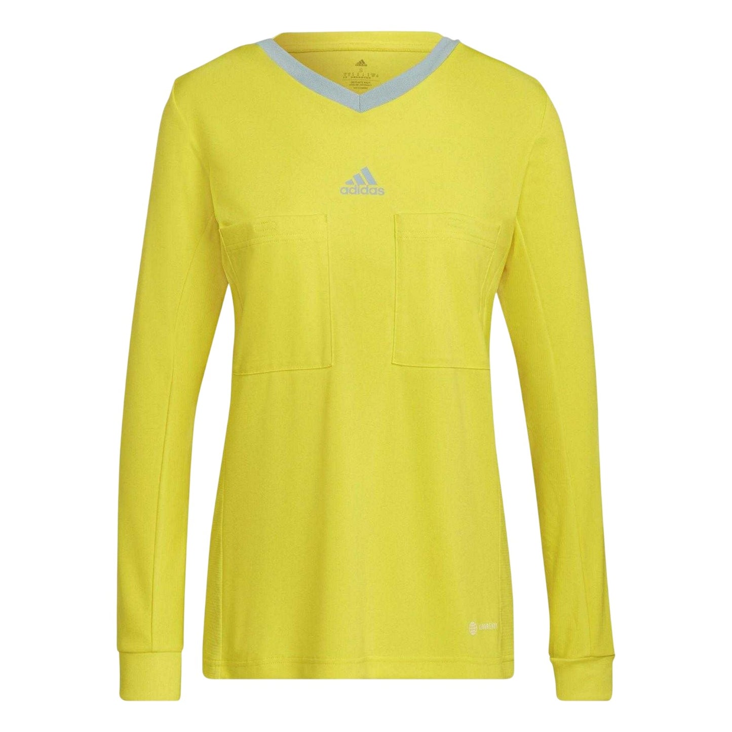 Bright Yellow - Front - Adidas Womens-Ladies 22 Long-Sleeved Referee Jersey