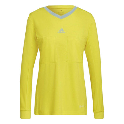 Bright Yellow - Front - Adidas Womens-Ladies 22 Long-Sleeved Referee Jersey
