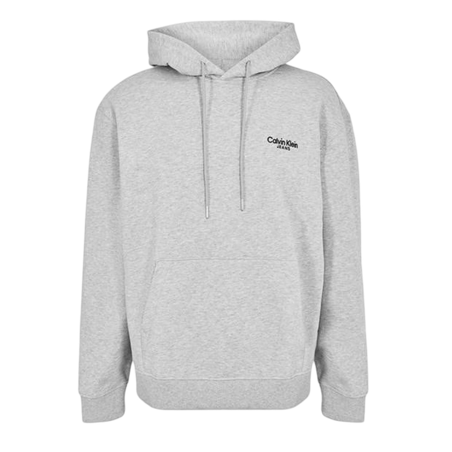 Heather Grey - Front - Calvin Klein Unisex Adult Pullover Hoodie