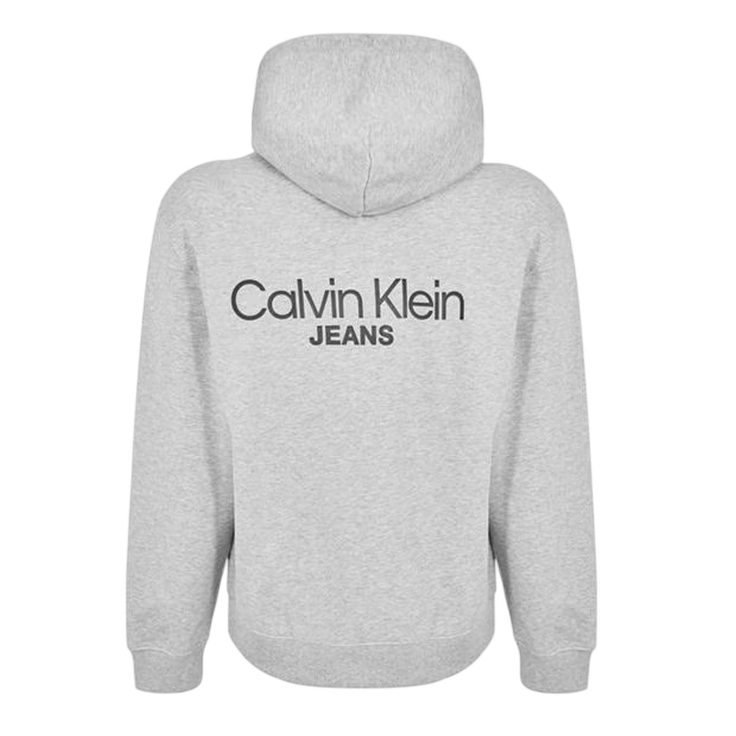 Heather Grey - Back - Calvin Klein Unisex Adult Pullover Hoodie
