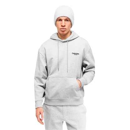 Heather Grey - Side - Calvin Klein Unisex Adult Pullover Hoodie