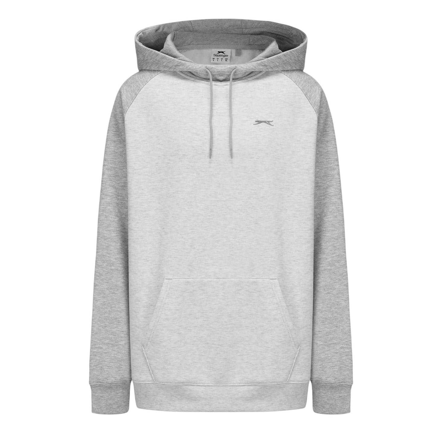 Ice Marl-Grey - Front - Slazenger Mens Polyester Blend Pullover Hoodie