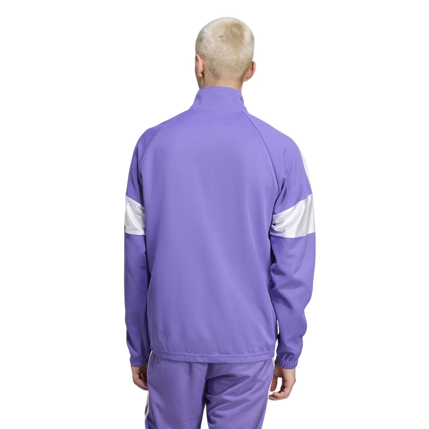 Purple - Back - Adidas Mens Real Madrid CF Track Top