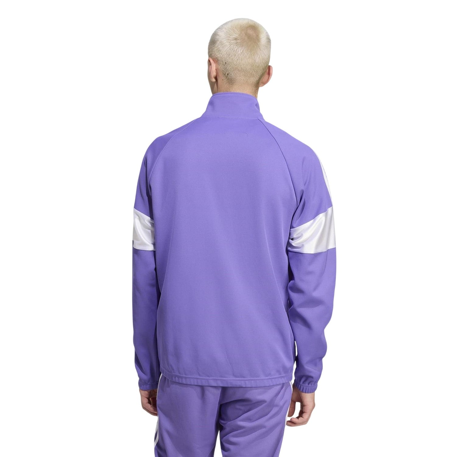 Purple - Back - Adidas Mens Real Madrid CF Track Top