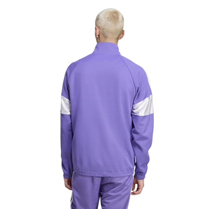 Purple - Back - Adidas Mens Real Madrid CF Track Top