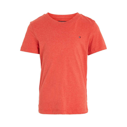 Red - Front - Tommy Hilfiger Childrens-Kids Organic Cotton T-Shirt
