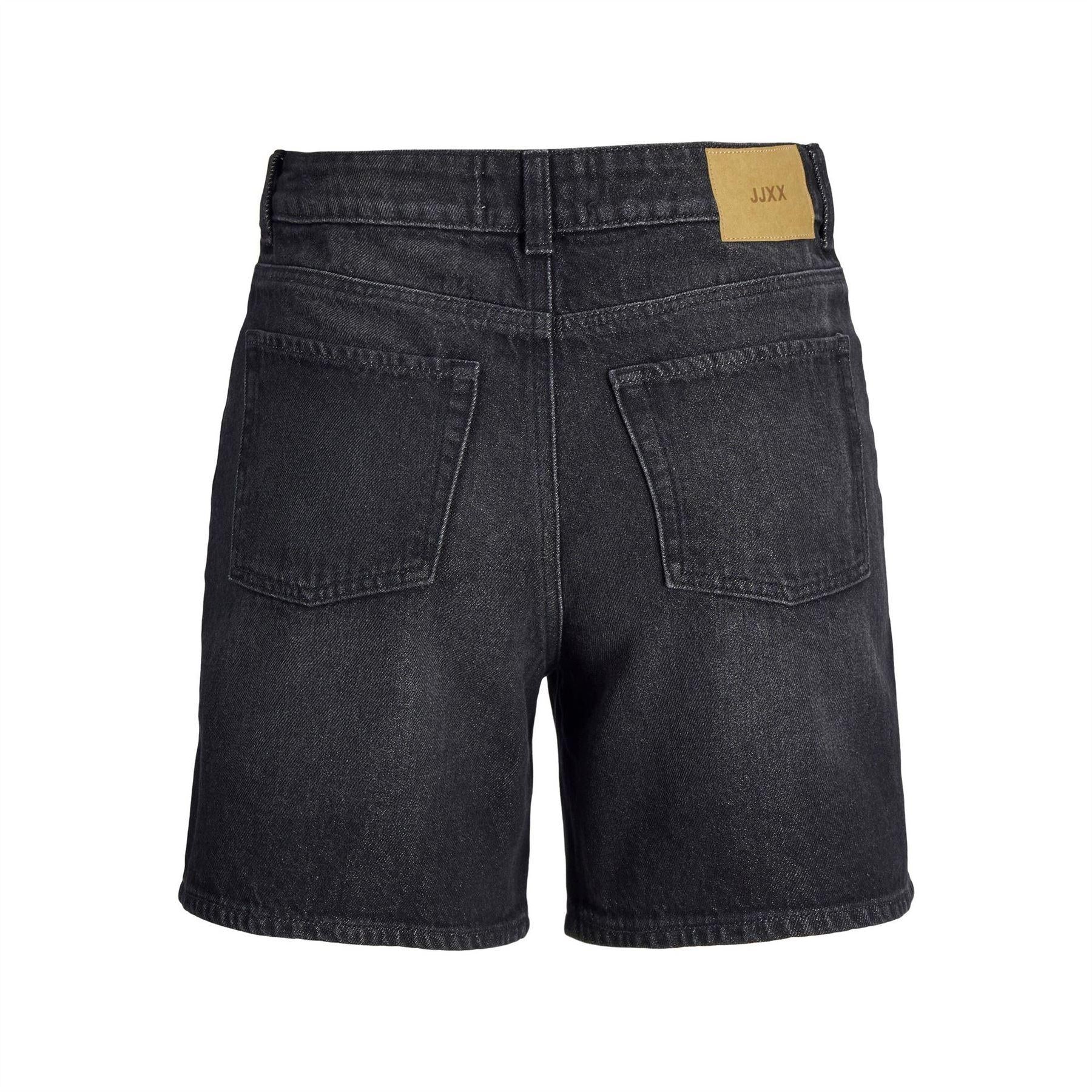 Black - Back - JJXX Womens-Ladies Denim Shorts