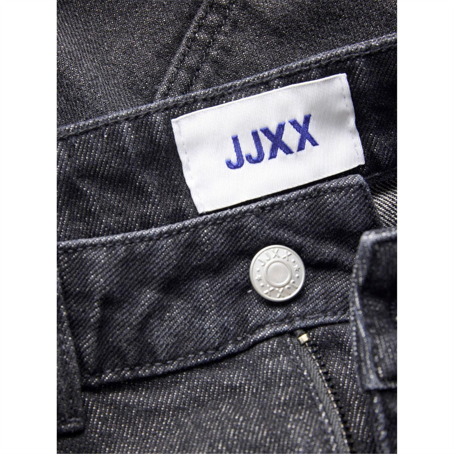 Black - Side - JJXX Womens-Ladies Denim Shorts